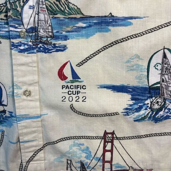 Reyn Spooner Multicolor Classic Pacific Cup Race 2022 Button Up Shirts Large - Picture 2 of 10